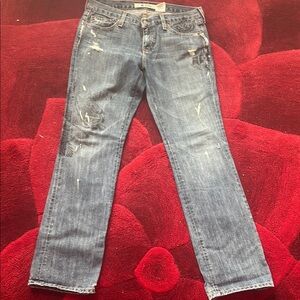 GAP Women’s blue paint splash jeans